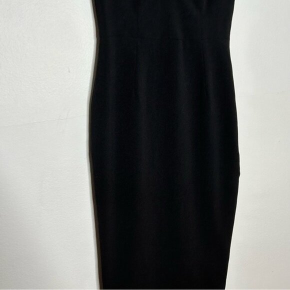 Dress The Population Black Sheer Nude Panel Bodycon Dress - Picture 6 of 12